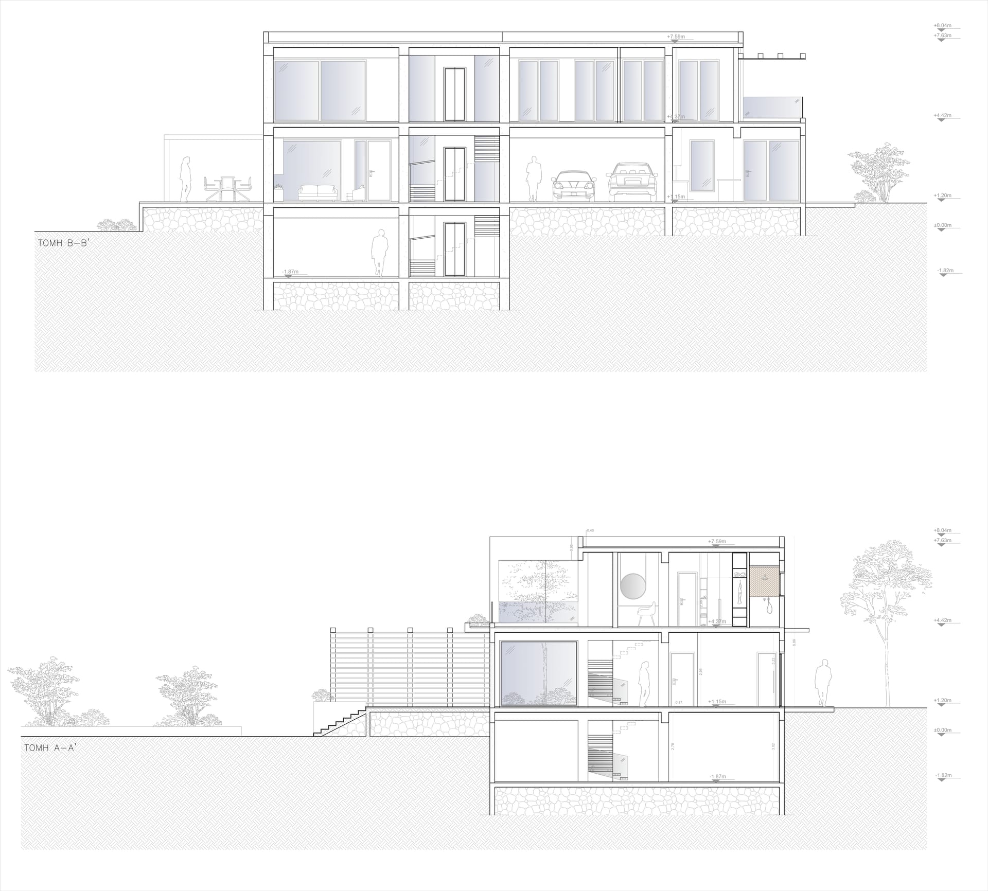 Blueprint Section MCR Residence